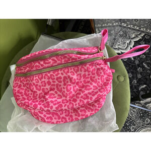 Emmafy GoFree Leopard Bum Bag Purse, Pink